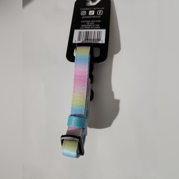 Sassy Wolf - Multicolored Dog Collar (S) NWT - Picture 2 of 3